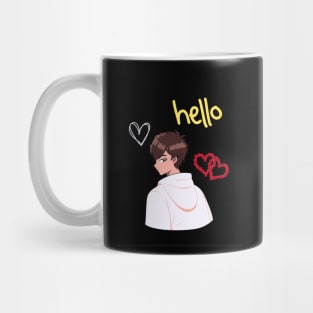 Simple hello t shirt design Mug